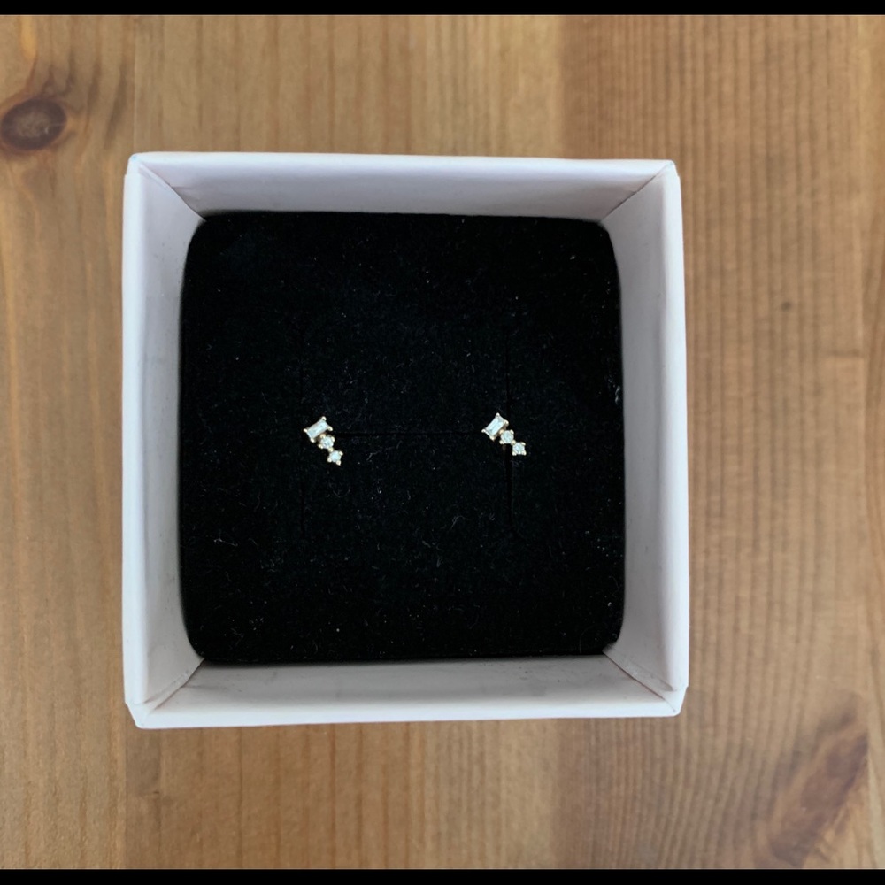 Diamond stack earrings